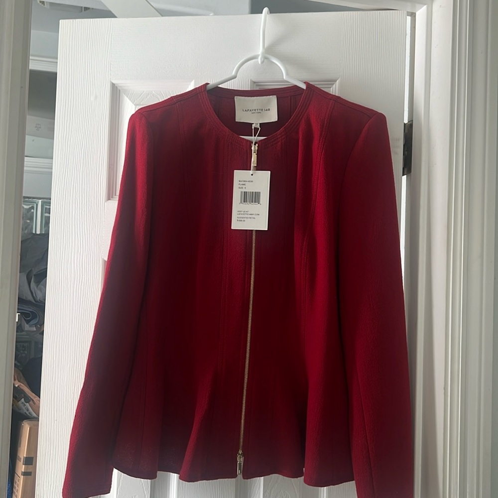 Lafayette 148 peplum jacket